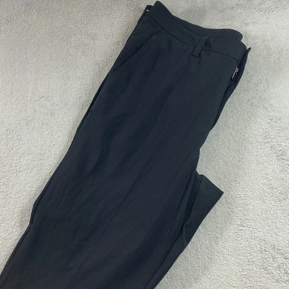 Reebok Athletic Pants Men Size 36X32 Black Comfy Zip Pocket for Essentials